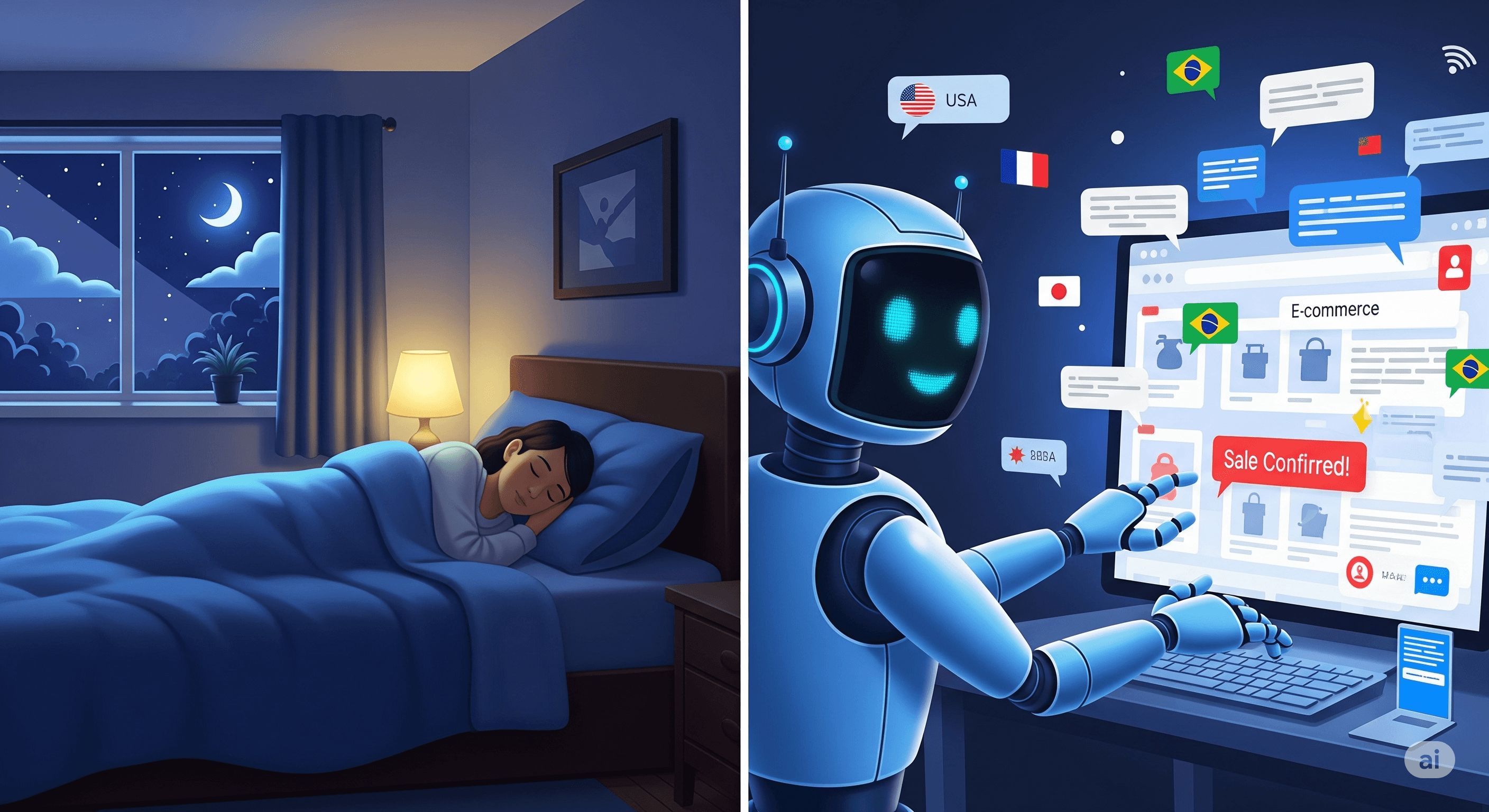 24/7 AI Sales Agent: Sell Globally on Shopify While You Sleep