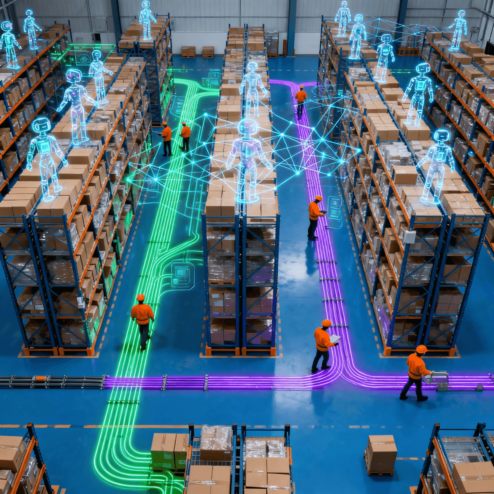 Zero-Waste Warehouse: AI Agents for Space, Energy, Labor Optimization