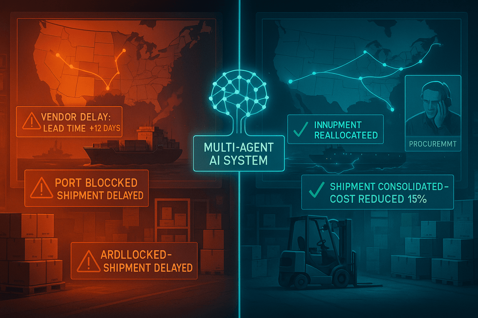 Beyond Optimization: AI Agents for Resilient and Agile 4PL Supply Chains