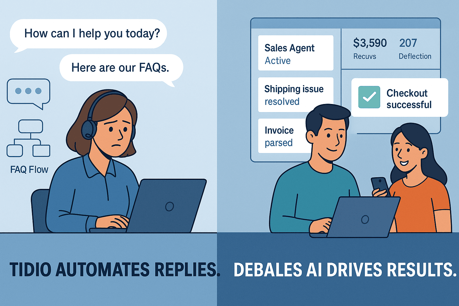 Tidio vs Debales AI: Best E-Commerce AI Solution?