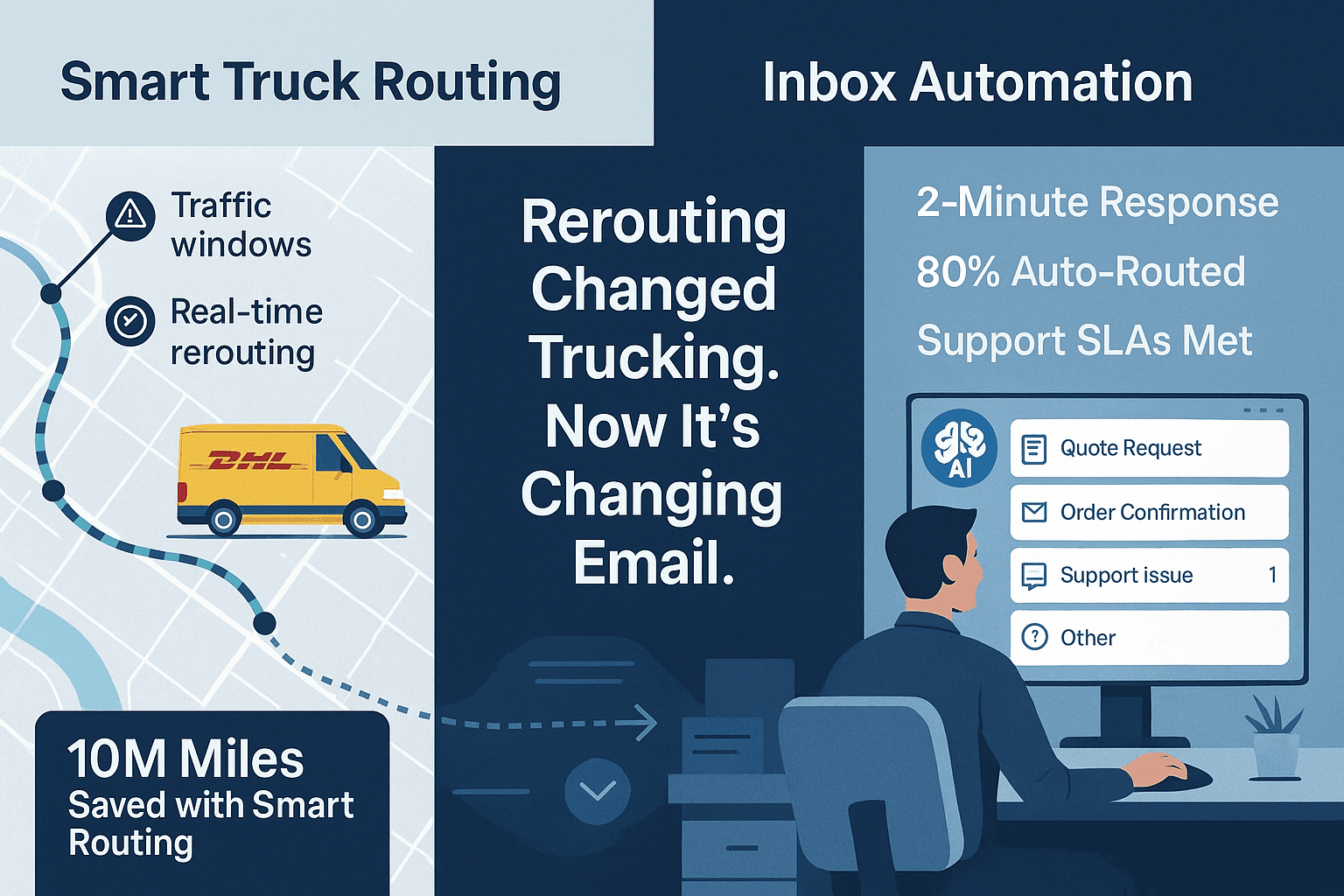 What Smart Truck Routing Teaches Us About Inbox Automation